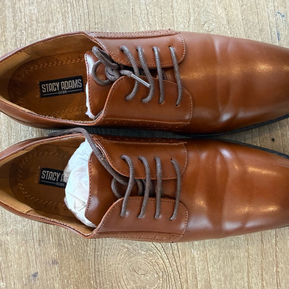 Stacy Adams Boy’s Kalvin Oxford Dress Shoes Az 6.5M